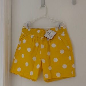 Hanna Andersson Yellow Polka Dot Girl's Shorts